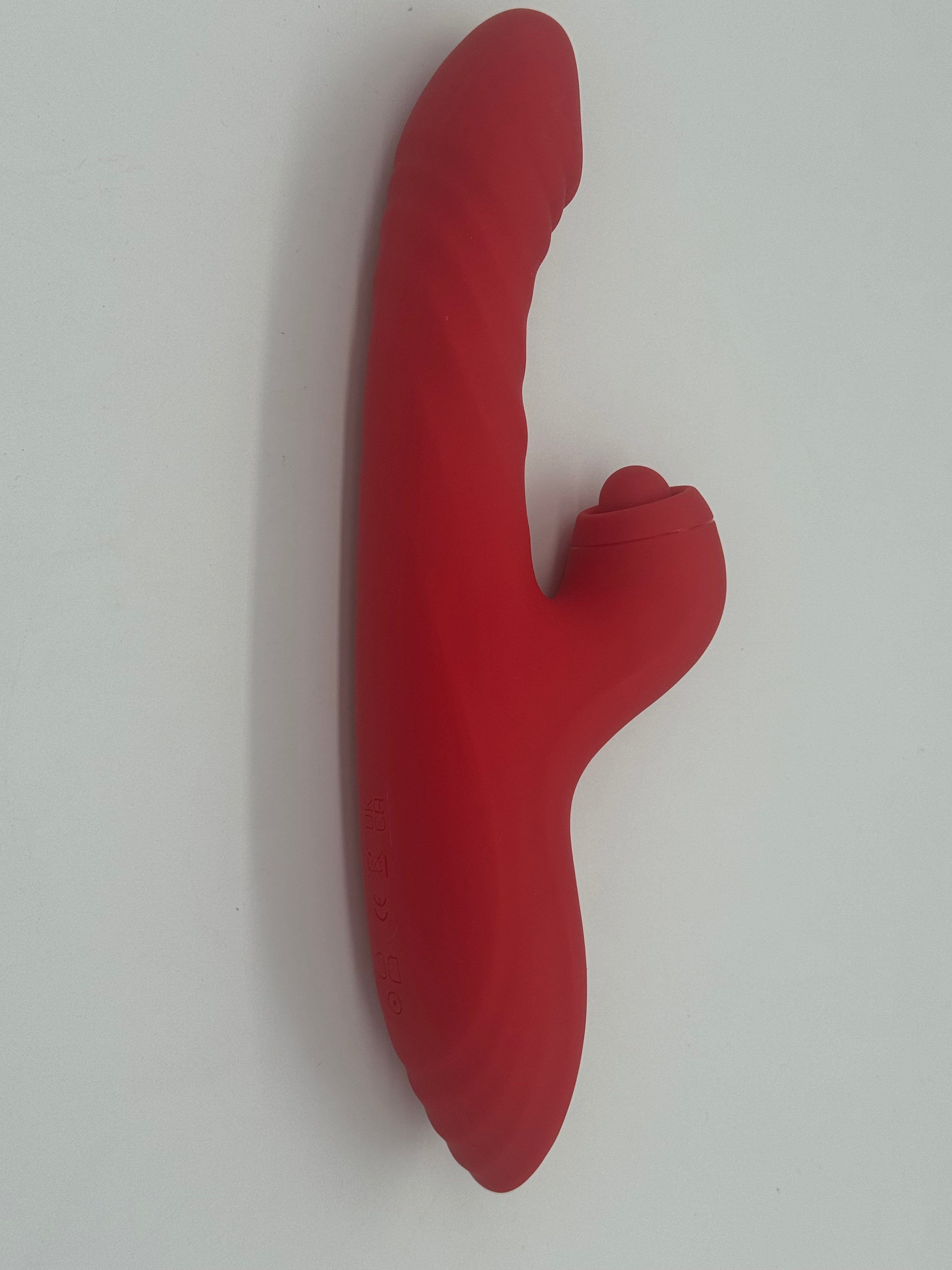 Red silicone sleeve on a white background
