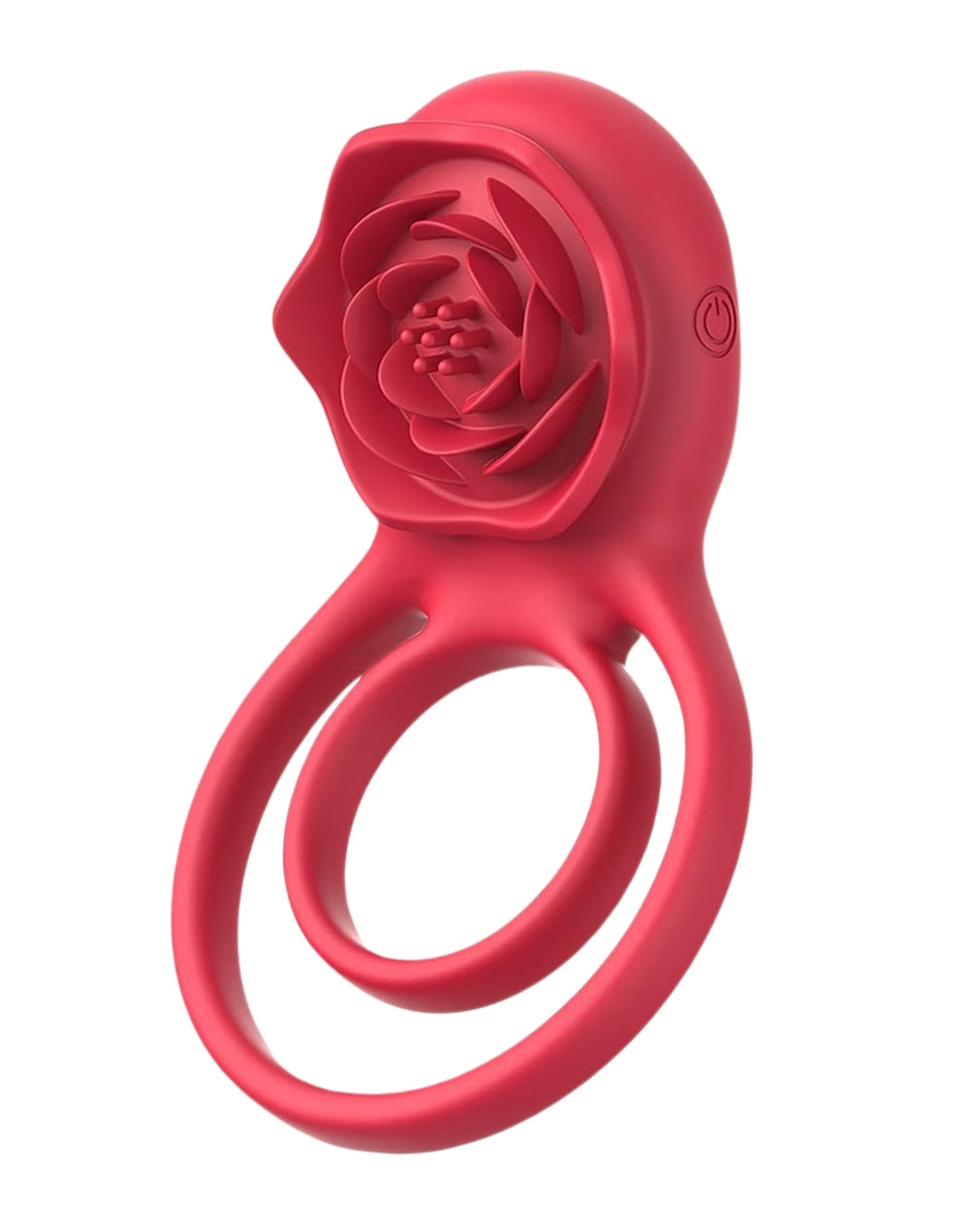 Rose Type Vibration Dual Cock Ring