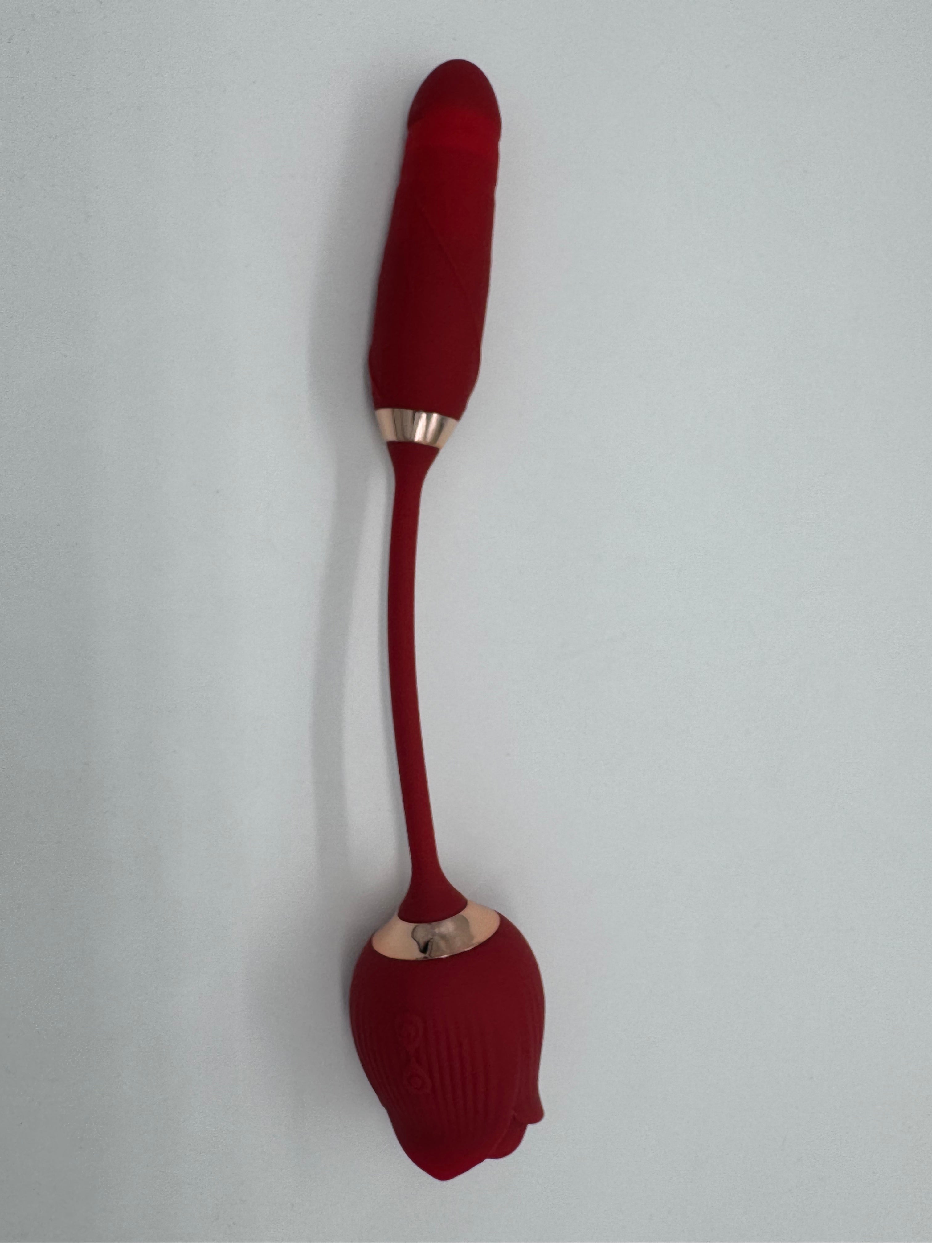 Rose Sucking & Thrusting Vibration Toy