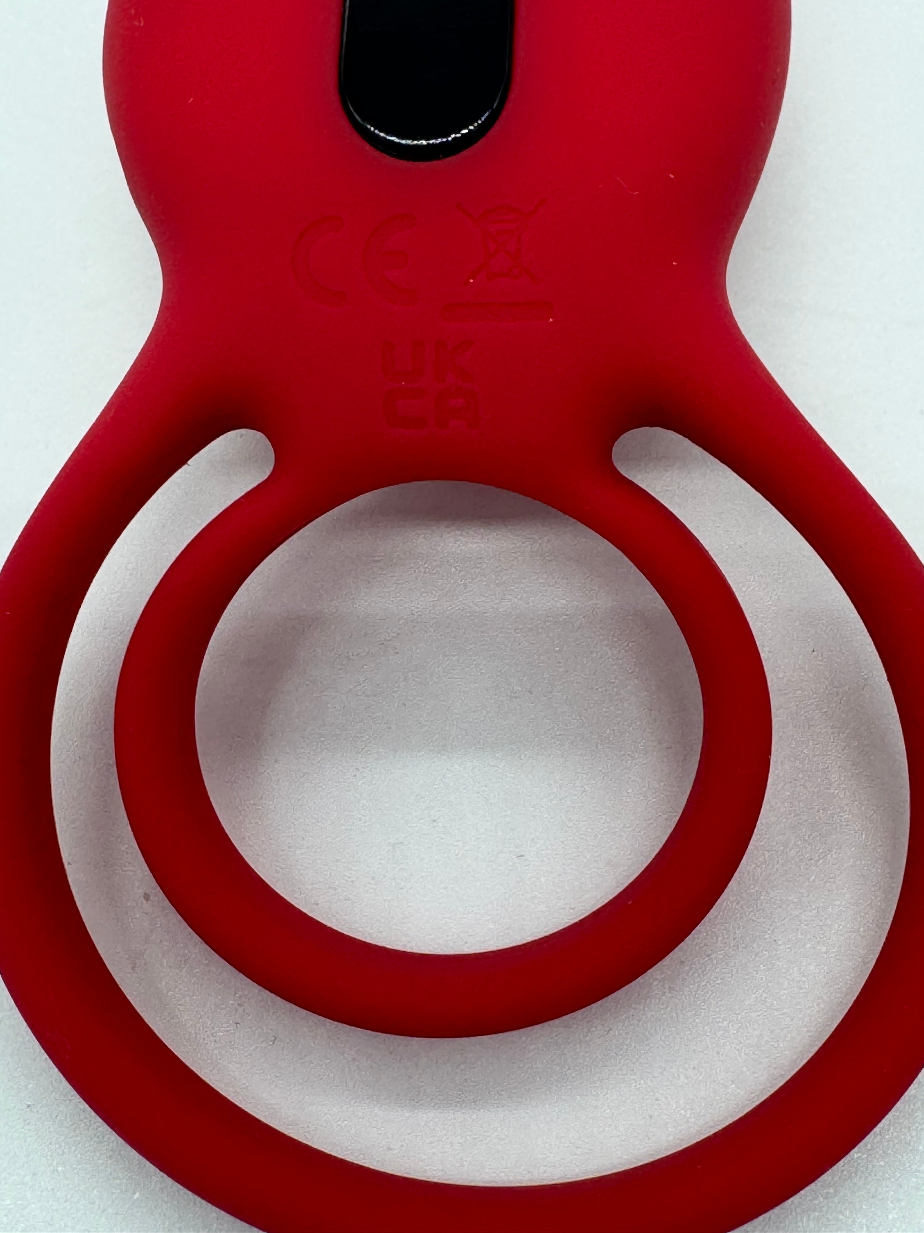 App/Remote Control Rose Dual Cock Ring
